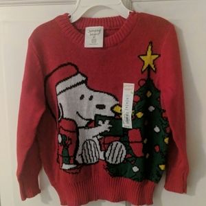 Snoopy Christmas Sweater NWT